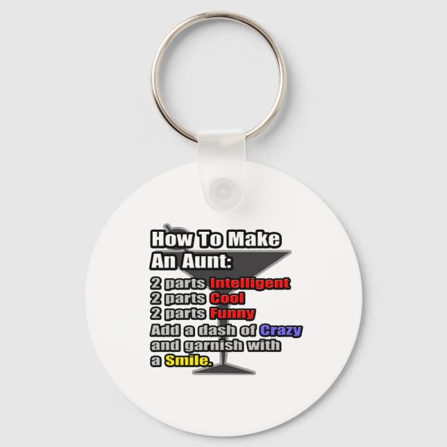 How To Make an Aunt Key Ring (Front)