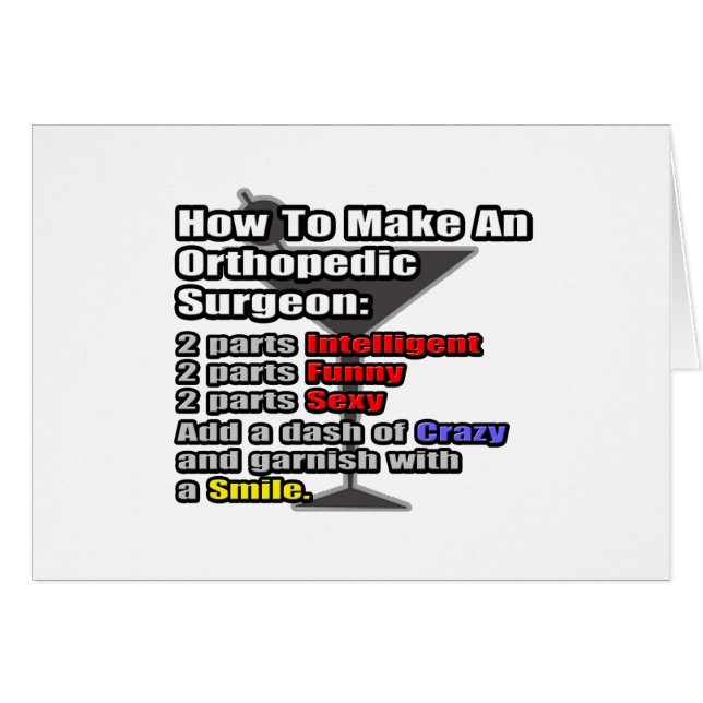 How To Make an Orthopaedic Surgeon (Front Horizontal)