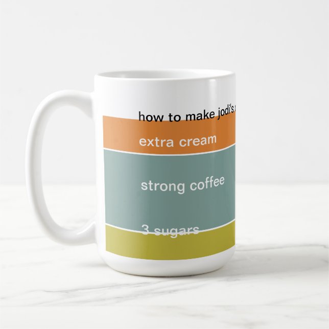 how to make my coffee mug (Left)