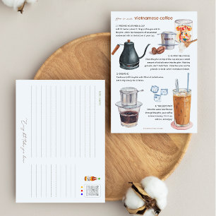 How To Make Vietnamese Milk Coffee Postcard