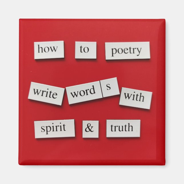 How To Poetry Magnet (Front)