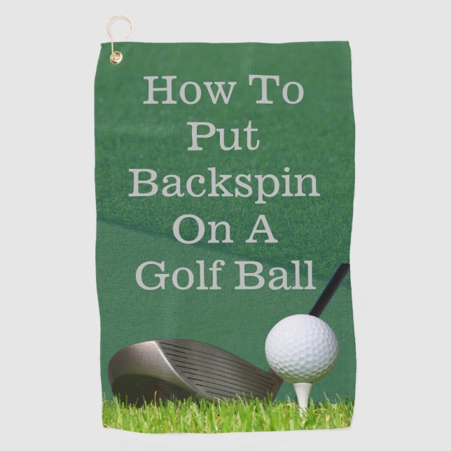 How To Put Backspin On A Golf Ball Best Golf Towel (Front)