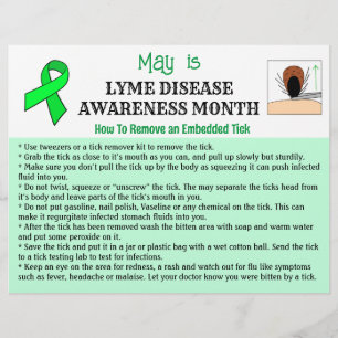 How to remove a Tick Educational Flyer