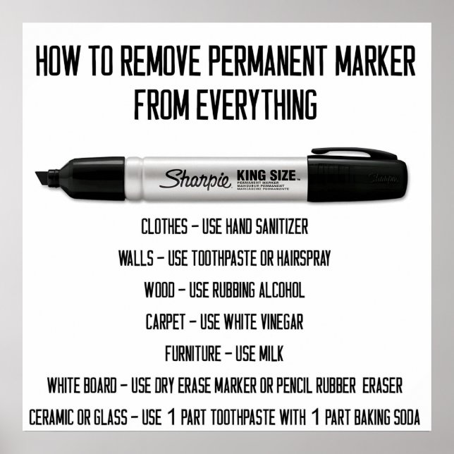 How to Remove Permanent Marker From Everything  Poster (Front)