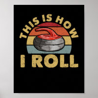 How to roll curling player fan winter sports curle