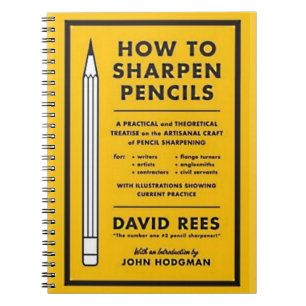 how to sharpen pencils notebook