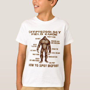 HOW TO SPOT BIGFOOT - Cryptozoology Field Guide T-Shirt
