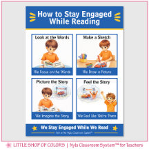 How to Stay Engaged While Reading Anchor Chart