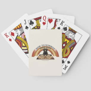 How to Summon Good Boys - Vintage Retro Dog Art Playing Cards
