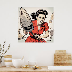How Was Your Day 1950's Romance Comic Poster