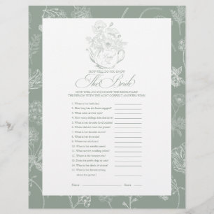 How Well Do You Know the Bridal Shower Game