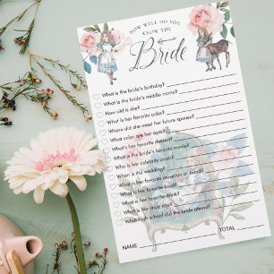 How Well Do You Know the Bride Alice In Wonderland