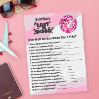 How Well Do You Know the Bride Bach Game Card