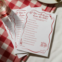 How Well Do You Know The Bride Bridal Shower Game