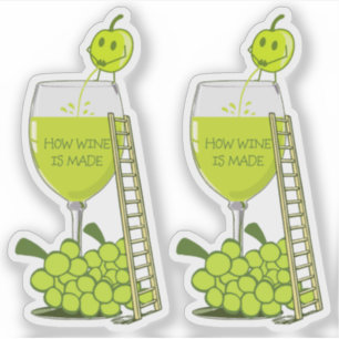 How Wine is Made Funny Contour Cut