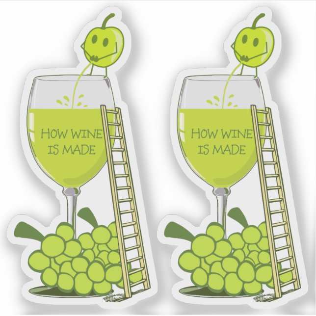 How Wine is Made Funny Contour Cut (Front)