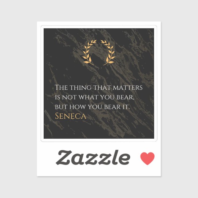 How You Bear It - Seneca Stoic Philosophy Quote (Sheet)