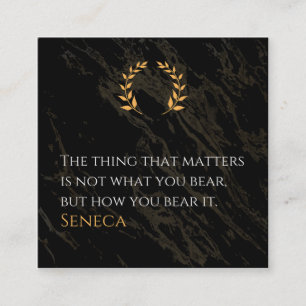 How You Bear It - Seneca Stoic Philosophy Quote Enclosure Card