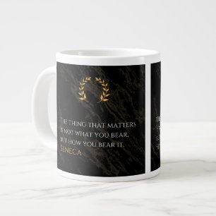 How You Bear It - Seneca Stoic Philosophy Quote Large Coffee Mug