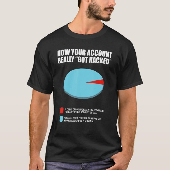 How Your Account Really Got Hacked A Cyber Crook S T-Shirt (Front)