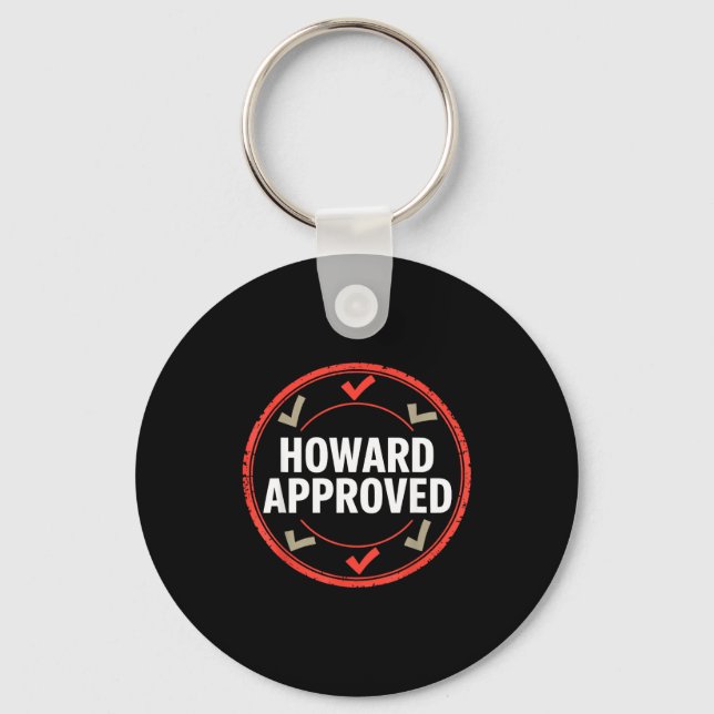 Howard approved  key ring (Front)