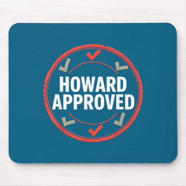 Howard approved  mouse pad (Front)
