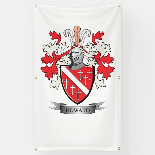 Howard Coat of Arms Banner (Vertical)