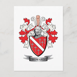 Howard Coat of Arms Postcard