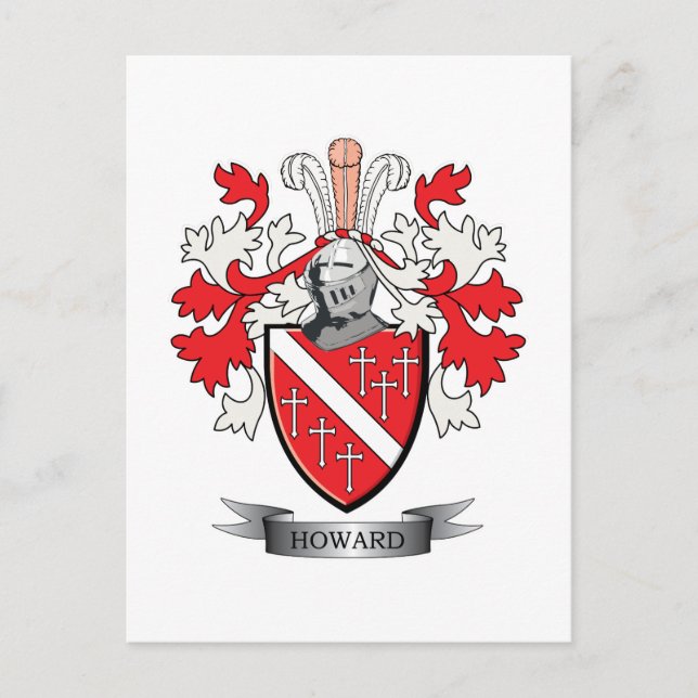 Howard Coat of Arms Postcard (Front)