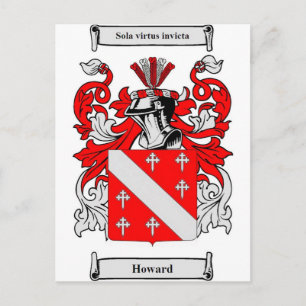 Howard Coat of Arms Postcard