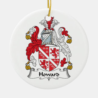 Howard Family Crest Ceramic Tree Decoration