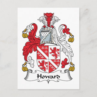 Howard Family Crest Postcard