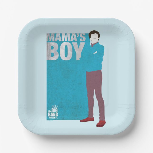 Howard | Mama's Boy Paper Plate (Front)