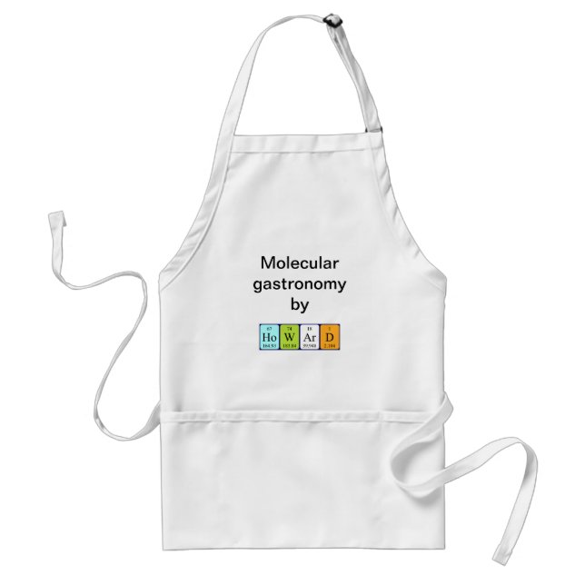 Howard periodic table name apron (Front)