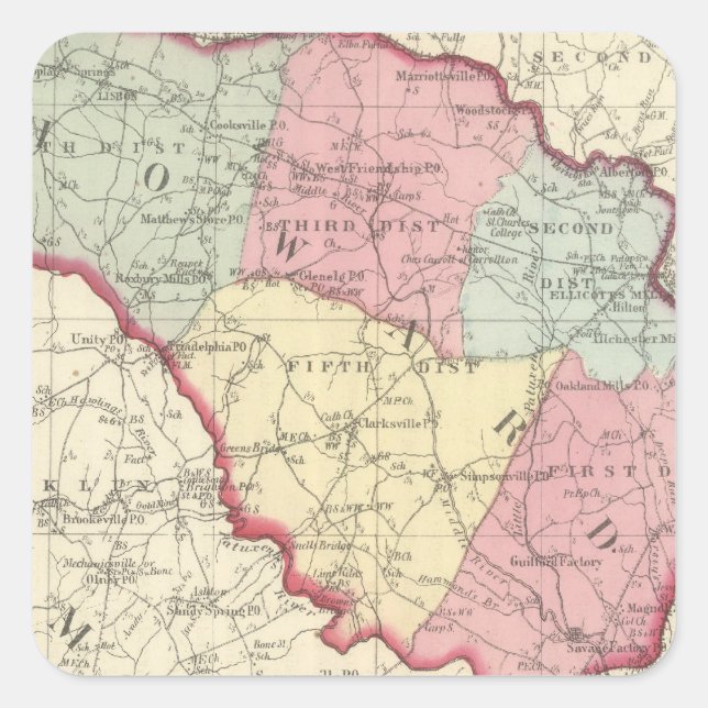 Howard Square Sticker (Front)