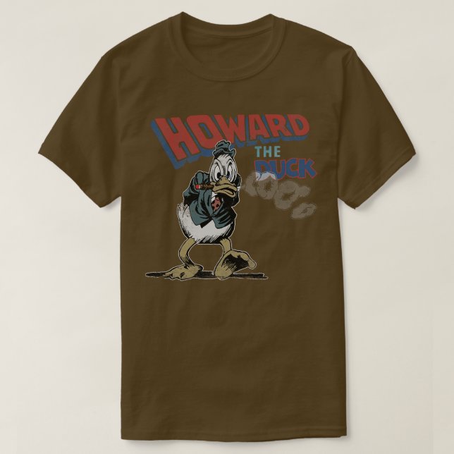 Howard the Duck faded and distressed T-Shirt (Design Front)