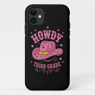 Howdy 3rd Grade Cowboy Cowgirl Back To School Case-Mate iPhone Case