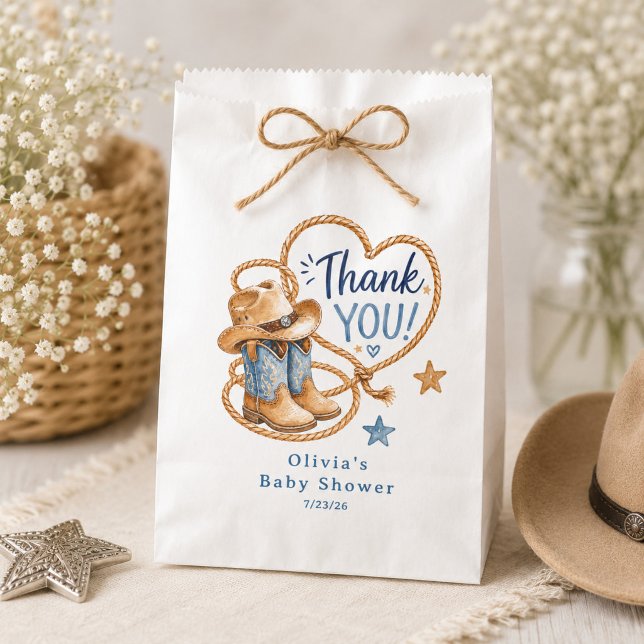 Howdy Baby Cowboy Favour Bag (Creator Uploaded)