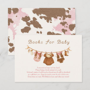 Howdy Baby Little Cowgirl Books for Baby Enclosure Card