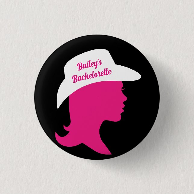 Howdy Bachelorette 3 Cm Round Badge (Front)