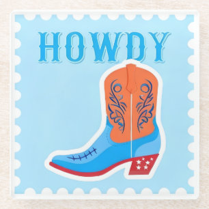 HOWDY Bar Glass Coaster
