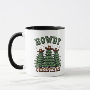 Howdy Christmas Cactus Western Xmas Mug