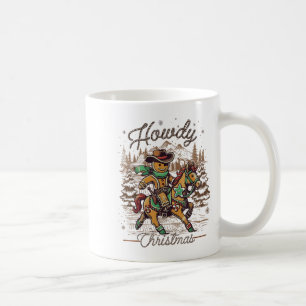 Howdy Christmas Gingerbread Western Cowboy Xmas Ho Coffee Mug