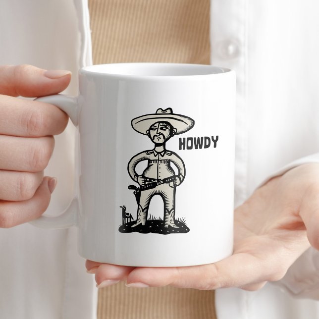  Howdy Cowboy Coffee Humour Mug (Creator Uploaded)