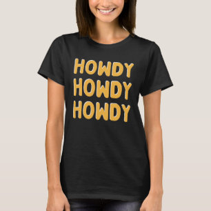 Howdy Cowgirl Retro Vintage Country Western Cowgir T-Shirt