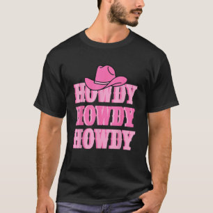 Howdy Cowgirl Retro Vintage Country Western Yeehaw T-Shirt