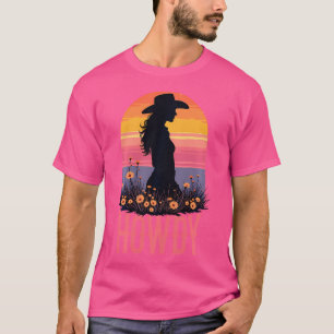 Howdy Cowgirl Western Southern Rodeo Country Wild T-Shirt