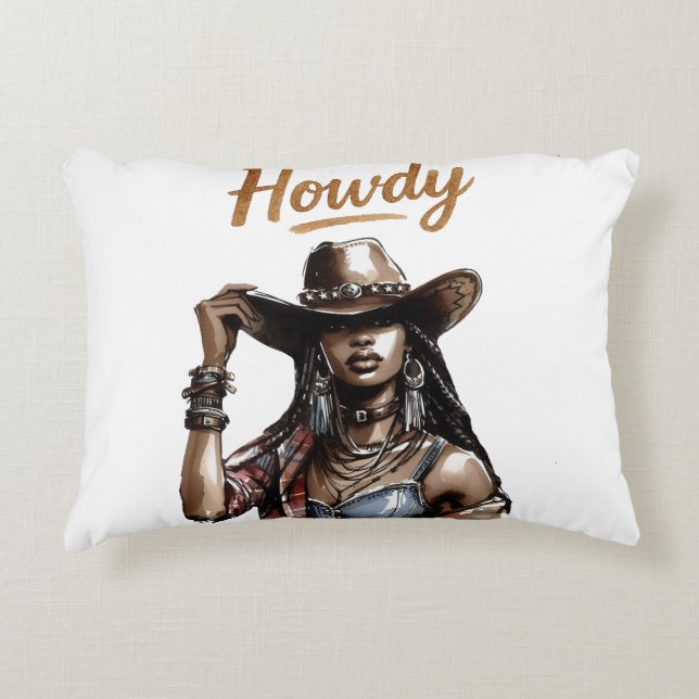 Howdy Decorative Cushion (Front)