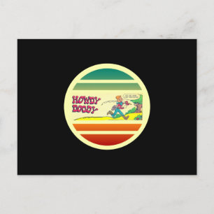 Howdy Doody Fishing Retro Comic Book Postcard