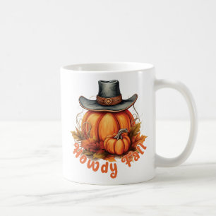 Howdy Fall – Rustic Autumn Vibes Coffee Mug